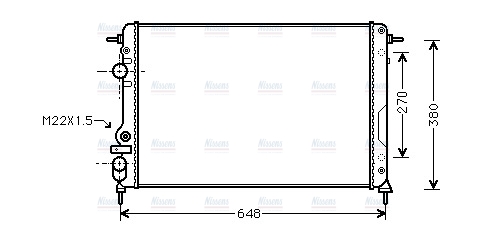 AVA Coolant Radiator RTA2241