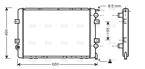 AVA Coolant Radiator RTA2264
