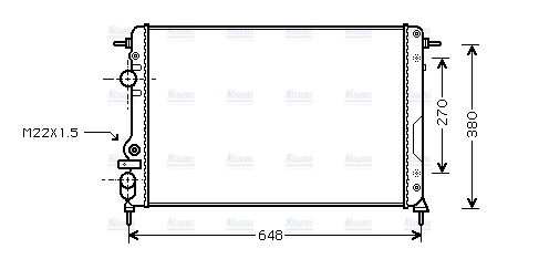 AVA Coolant Radiator RTA2266