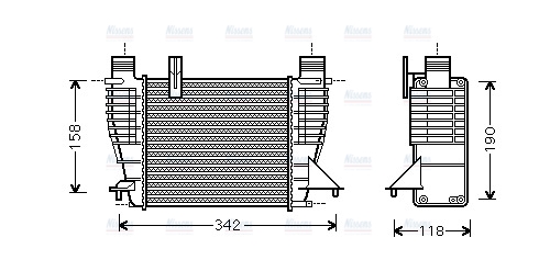 AVA Charge Air Intercooler RTA4338