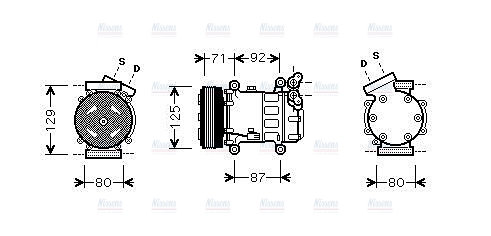 AVA Aircon Compressor RTAK401