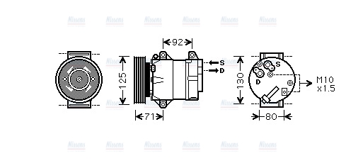 AVA Aircon Compressor RTAK441