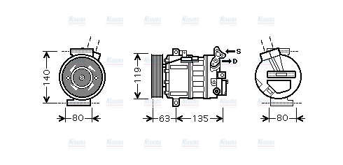 AVA Aircon Compressor RTK389