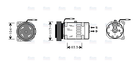 AVA Aircon Compressor RTK403