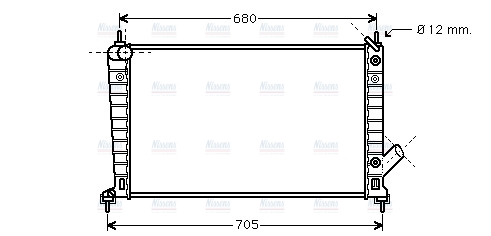 AVA Coolant Radiator SB2062