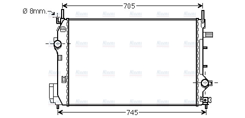 AVA Coolant Radiator SBA2070