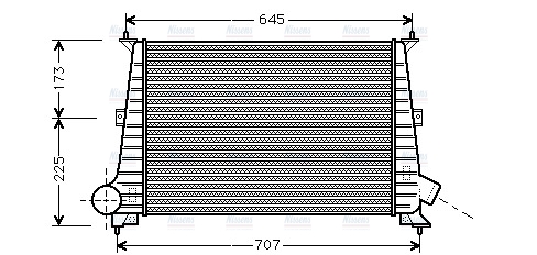 AVA Charge Air Intercooler SBA4047