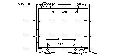 AVA Coolant Radiator SC2027