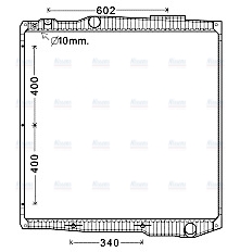 AVA Coolant Radiator SC2045