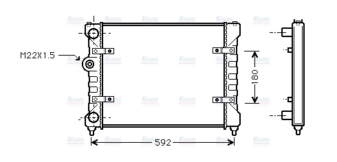 AVA Coolant Radiator ST2023