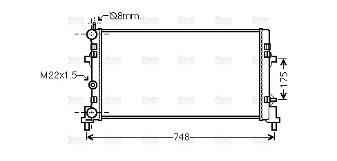 AVA Coolant Radiator STA2037