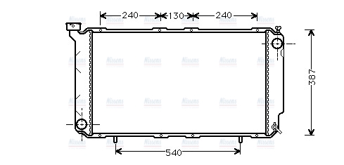 AVA Coolant Radiator SU2010