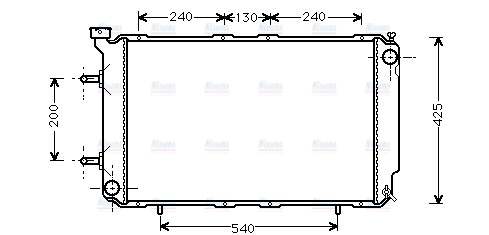 AVA Coolant Radiator SU2032