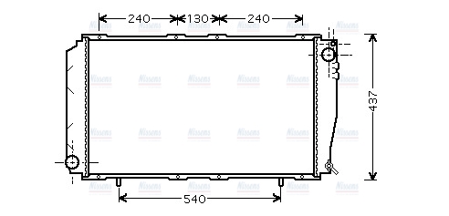 AVA Coolant Radiator SU2043