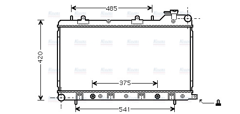 AVA Coolant Radiator SU2046