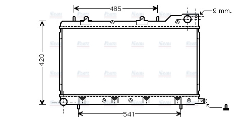 AVA Coolant Radiator SU2047