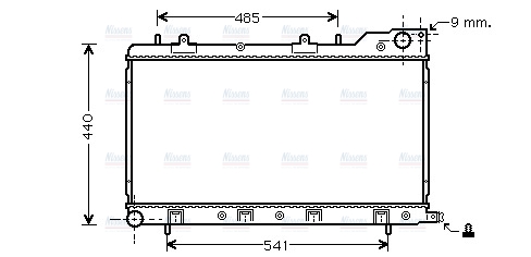 AVA Coolant Radiator SU2071