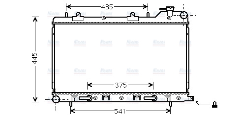 AVA Coolant Radiator SU2075