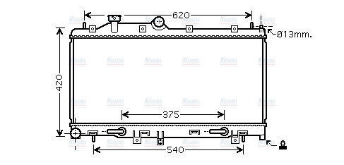 AVA Coolant Radiator SU2076