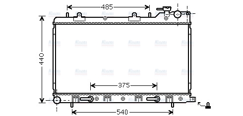 AVA Coolant Radiator SU2098