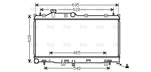 AVA Coolant Radiator SU2110