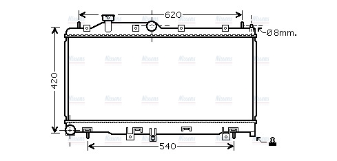 AVA Coolant Radiator SUA2072