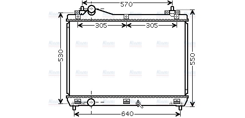 AVA Coolant Radiator SZ2104