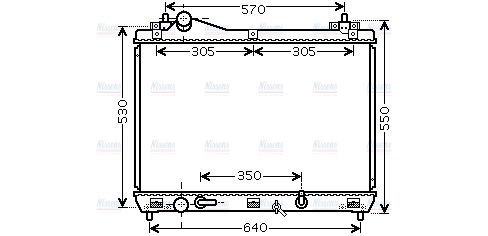 AVA Coolant Radiator SZ2105