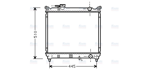 AVA Coolant Radiator SZA2033