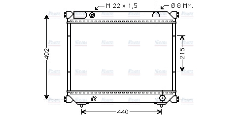 AVA Coolant Radiator SZA2039