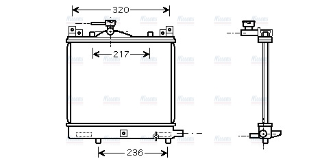 AVA Coolant Radiator SZA2057