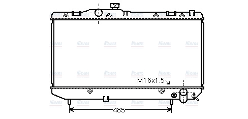 AVA Coolant Radiator TO2142