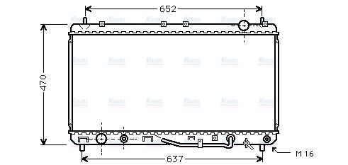AVA Coolant Radiator TO2232