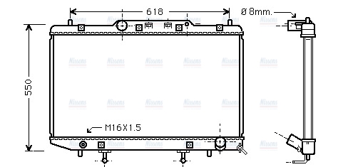 AVA Coolant Radiator TO2255