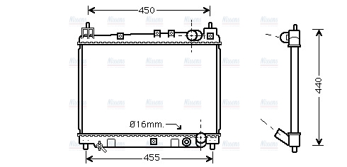 AVA Coolant Radiator TO2258