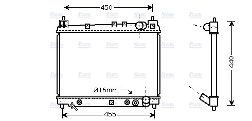 AVA Coolant Radiator TO2259