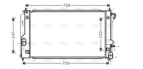 AVA Coolant Radiator TO2296
