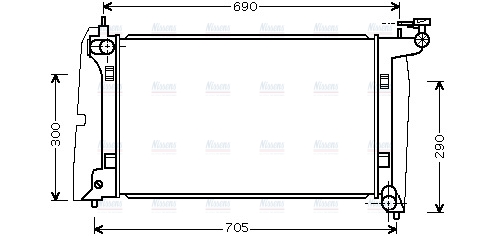AVA Coolant Radiator TO2302