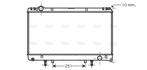 AVA Coolant Radiator TO2314