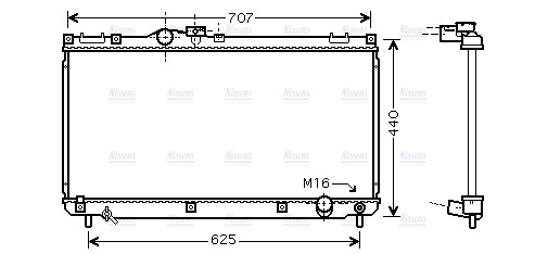 AVA Coolant Radiator TO2321
