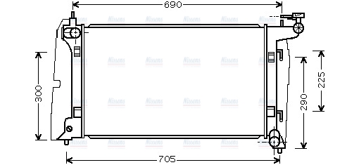 AVA Coolant Radiator TO2323