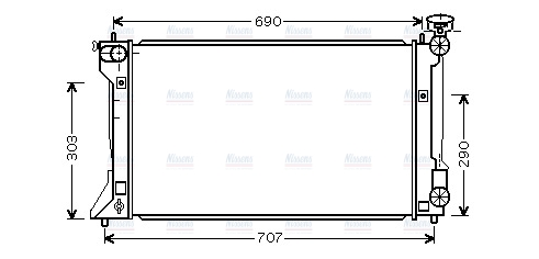 AVA Coolant Radiator TO2333