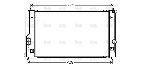 AVA Coolant Radiator TO2334