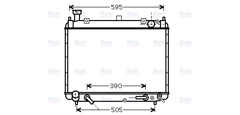 AVA Coolant Radiator TO2340