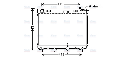 AVA Coolant Radiator TO2358