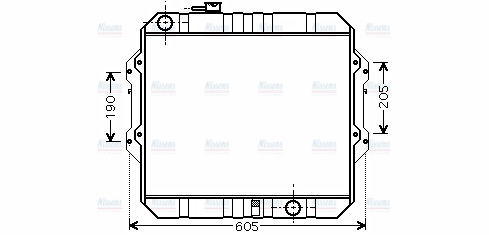 AVA Coolant Radiator TO2371