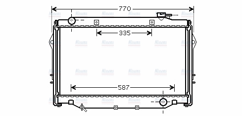 AVA Coolant Radiator TO2377
