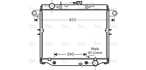 AVA Coolant Radiator TO2378