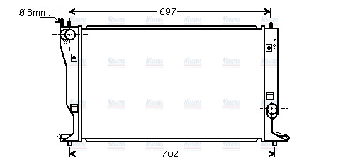 AVA Coolant Radiator TO2398