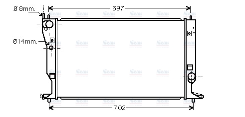 AVA Coolant Radiator TO2399